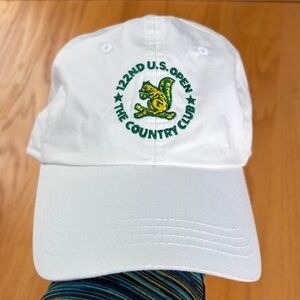 122nd US Open The Country Club golf hat USGA cap lightweight white full 6 panel